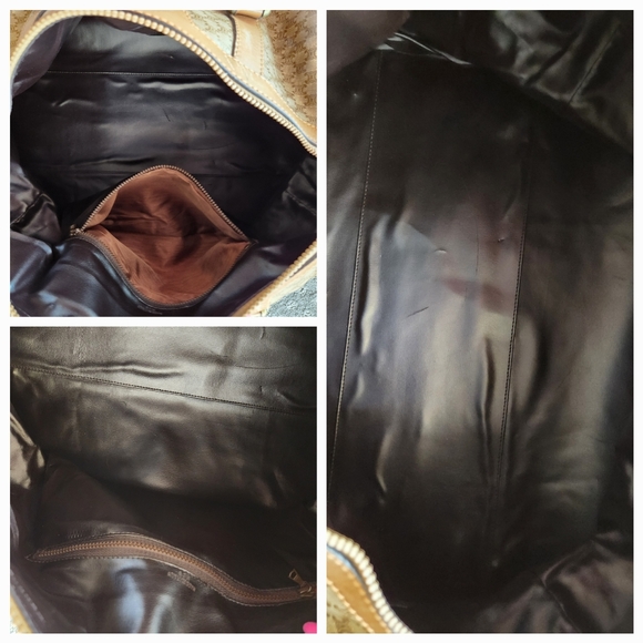 CELINE Macadam Boston Monogram Tan/Cream Duffle Bag UNISEX - Picture 15 of 16